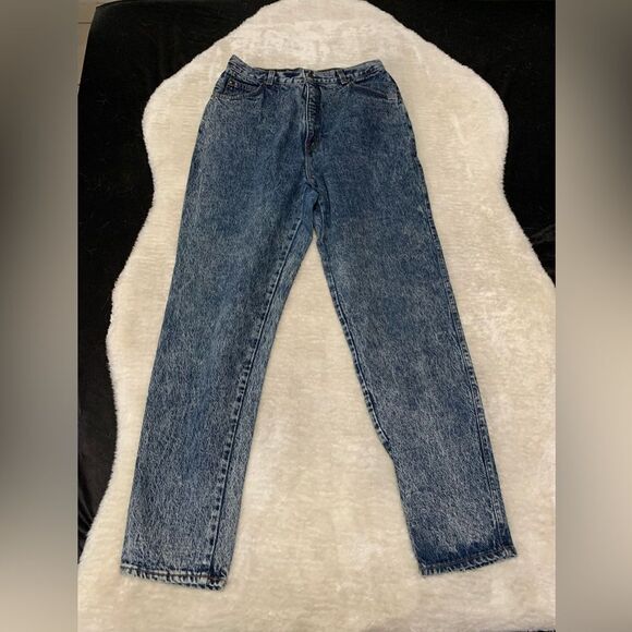 VTG Levi’s Womens Blue Acid Wash High Waist Denim Jeans Size 18 Pants Made‎ USA - Picture 1 of 8